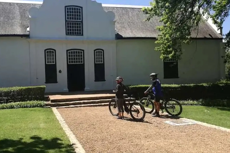 Desde Ciudad del Cabo: tour en bicicleta eléctrica de Cape Winelands con almuerzo y vino