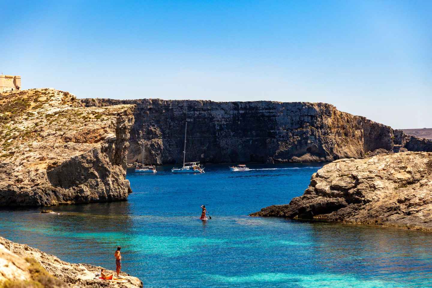 Malta: Blue Lagoon, Comino, and Sea Caves Tour