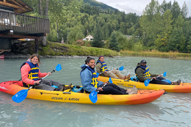 Seward Area Glacial Lake Kayaking Tour 1.5 hr from Anchorage Moose Pass: Kayaking Tour on Glacial Trail Lake