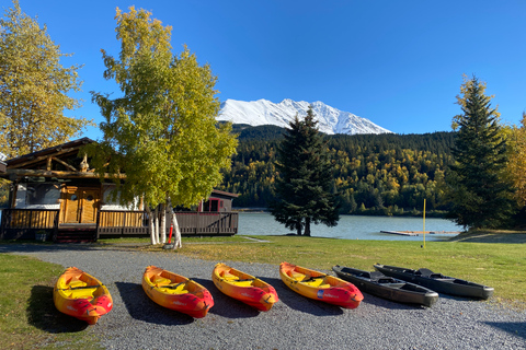 Seward Area Glacial Lake Kayaking Tour 1.5 hr from Anchorage Moose Pass: Kayaking Tour on Glacial Trail Lake