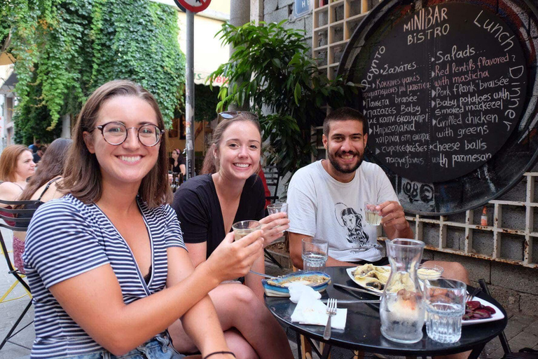 Visite en vélo électrique et dégustation de plats dans la vieille ville d'Athènes