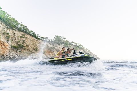From Puerto de Alcudia: Alcudia Bay Tour and Jet Ski Trip