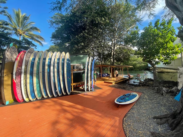 Oahu : North Shore Haleiwa Paddleboard River Adventure (Aventure en planche à pagaie sur la rive nord)