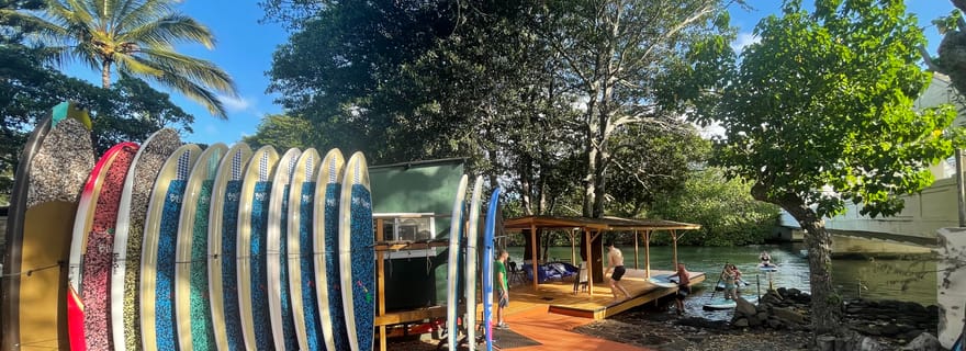 Oahu : North Shore Haleiwa Paddleboard River Adventure (Aventure en planche à pagaie sur la rive nord)