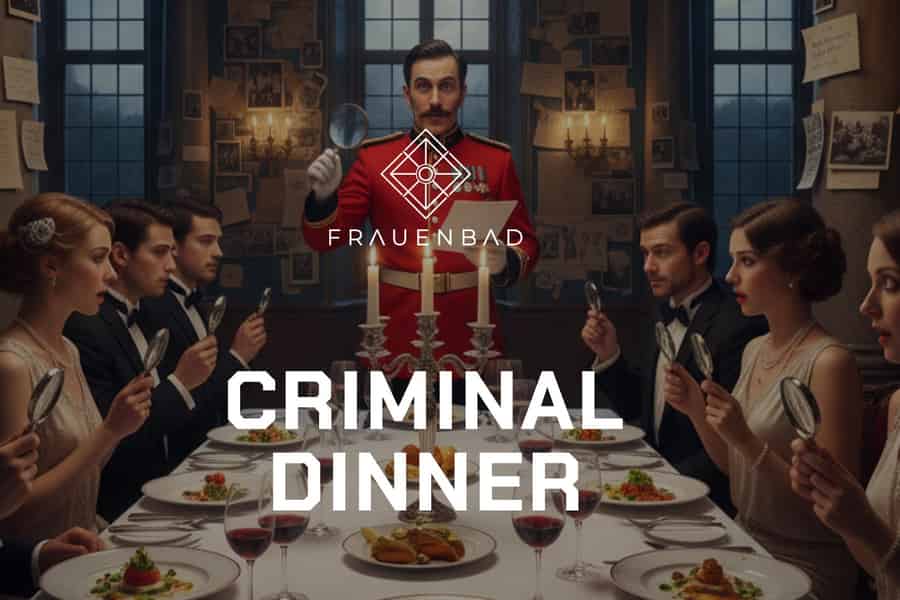 Criminal Dinner | Krimi Dinner | Frauenbad Heidelberg. Foto: GetYourGuide Criminal Dinner | Krimi Dinner | Frauenbad Heidelberg. Foto: GetYourGuide