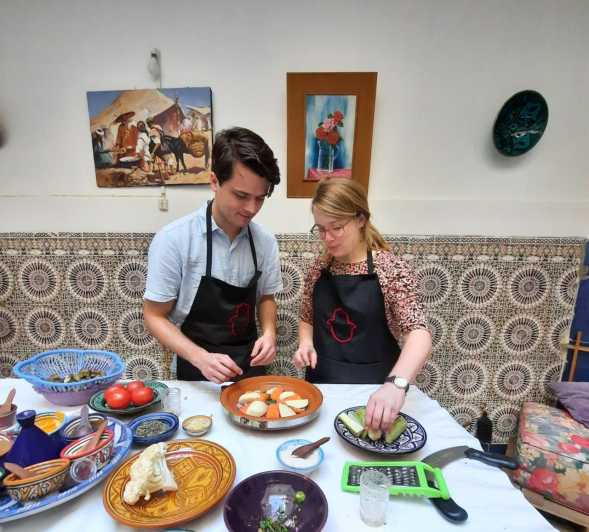 Marrakech: Tradisjonell marokkansk matlagingskurs og markedsbesøk