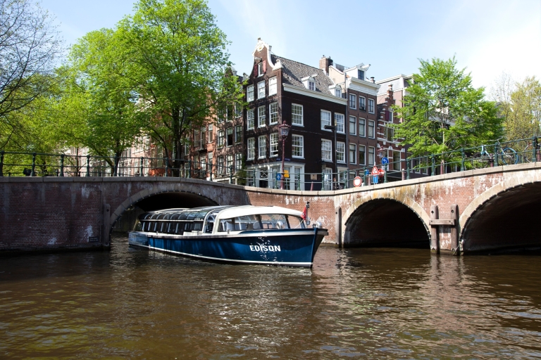 Łączony bilet na rejs po kanałach Amsterdamu i Muzeum MocoRejs po kanałach, w tym pudełko z przekąskami i muzeum Moco