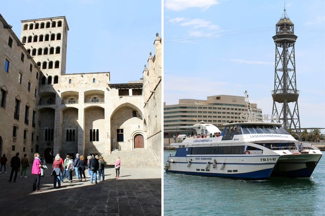 Walking Tour Gothic Quarter and Ramblas+Boat Trip