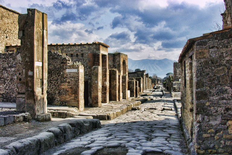 Vanuit Sorrento: Pompeii &amp; Mt. Vesuvius Tour met eenvoudige lunch