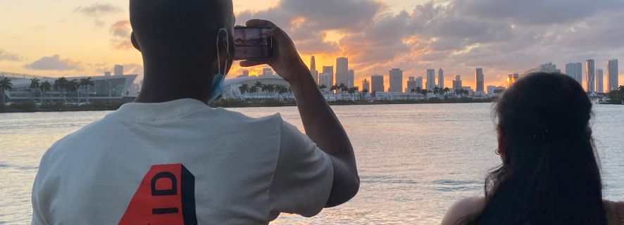 Miami: cruise bij zonsondergang door Biscayne Bay en South Beach