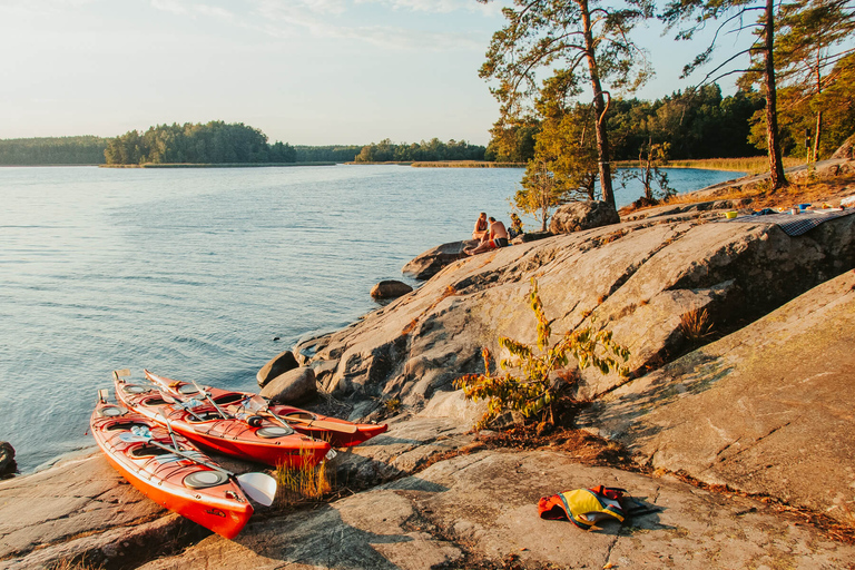 Stockholm: excursion en kayak privée dans l'archipel pour les familles