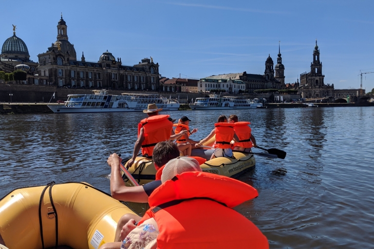 Dresde: excursion en bateau gonflable au coucher du soleil dans la vieille ville