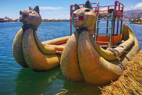 Ab Puno: Bootstour zu den Inseln Uros & TaquileGanztägige Fahrt mit dem Schnellboot von Puno zur Insel Uros und Taquile