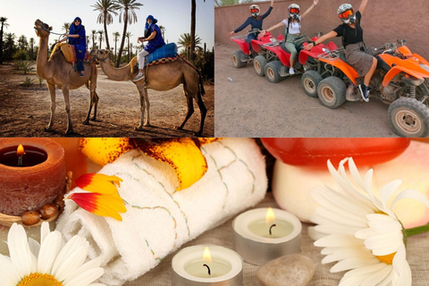 De Marrakech: Passeio de Camelo, Quadriciclo e Spa - Dia InteiroMarrakech: Excursão de 1 Dia com Camelo, Quadriciclo e Spa