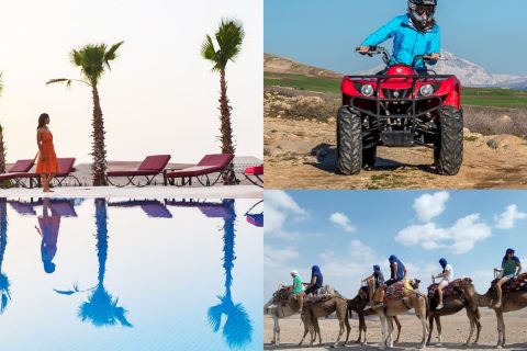 Marrakech: tour in quad del deserto Agafay, cammello e cena