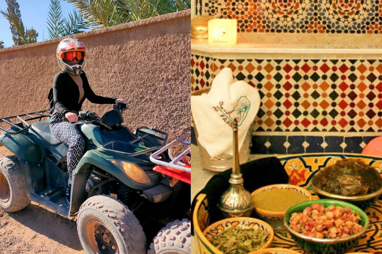 Marrakech: Palmeraie quad & traditionele Marokkaanse spa