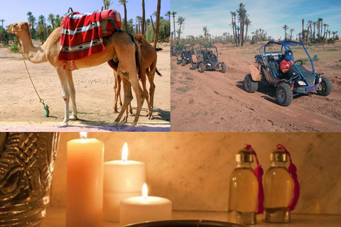 Marrakech : demi-journée avec buggy, tour en chameau et spa