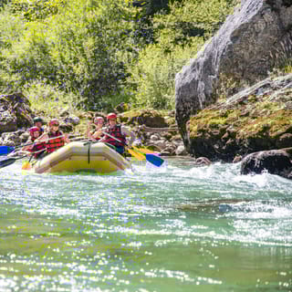 Palfau: rafting na białej wodzie po rzece Salza