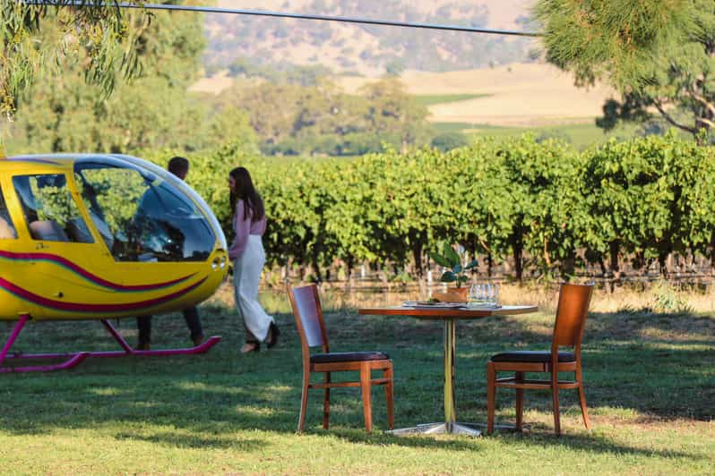 barossa valley wine tour with lunch and helicopter flight