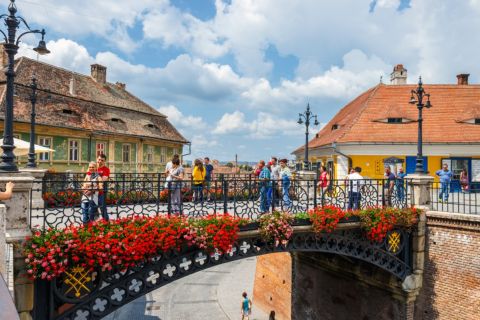 Sibiu : jeu d'exploration de la ville médiévale