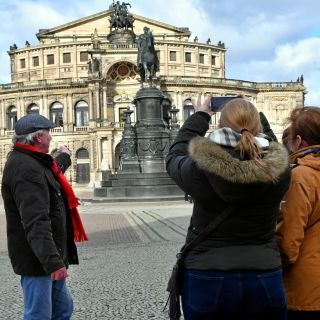 Dresden: Stadtrundgang mit einer Tasse Kaffee
