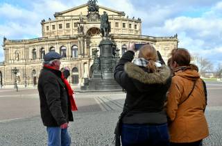 Dresden: Stadtrundgang mit einer Tasse Kaffee