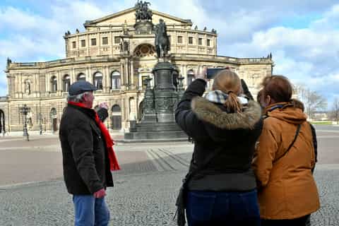 Dresden: Guided City Walk with a Cup of Coffee