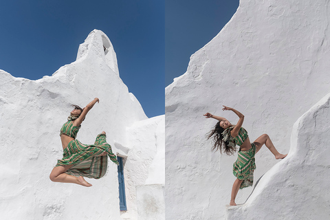 Mykonos: begeleide stadswandeling met fotoshoot