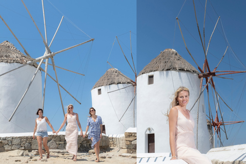 Mykonos: Tour guidato della città con servizio fotograficoMykonos: tour guidato a piedi della città con servizio fotografico