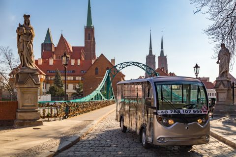 Wrocław: wycieczka e-samochodem (mała grupa, przewodnik)