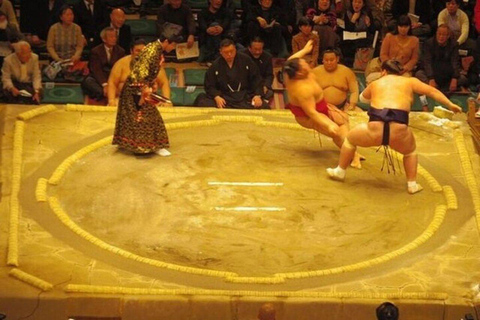 Fukuoka: Sumo Tournament Tour with Chair Seat Tickets