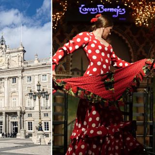 Madrid : visite du palais royal, spectacle de flamenco et tapas avec boisson