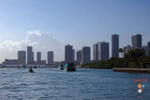 Miami : Croisière aventure avec Jetski, Tubing et boissonsForfait pour 8 personnes : Tour avec essence et frais de port de plaisance