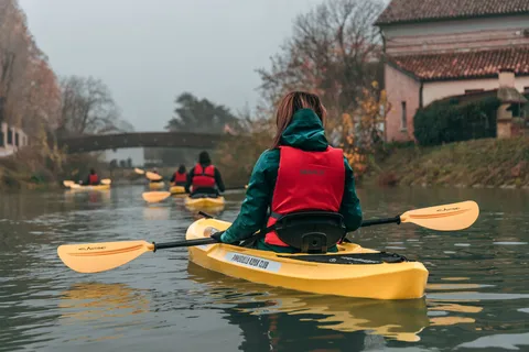 Venezia: Tour del fiume Brenta in bicicletta e kayak con bevande
