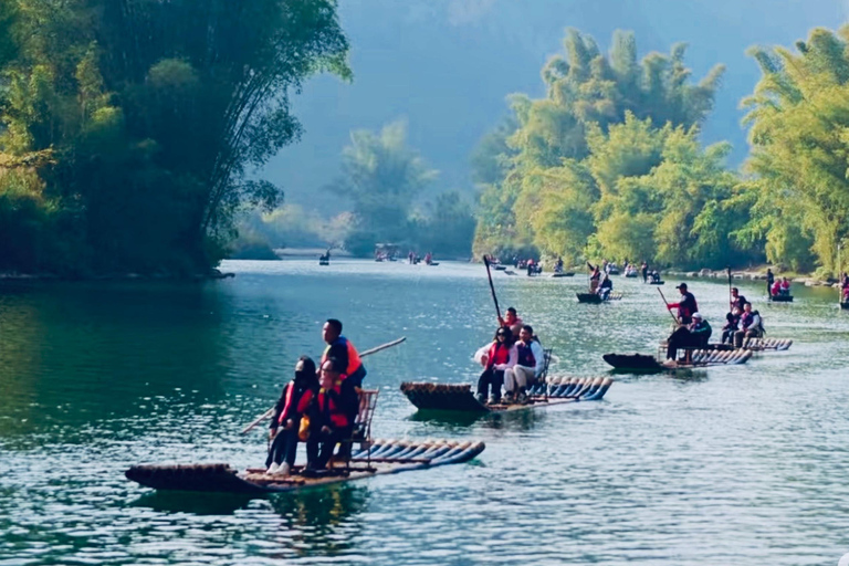 Guilin/Yangshuo: Yulong River Bamboo Raft Panorama Day Tour From Yangshuo