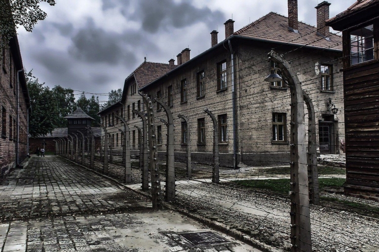 Depuis Cracovie : visite guidée d'Auschwitz-BirkenauVisite en allemand depuis le lieu de rendez-vous