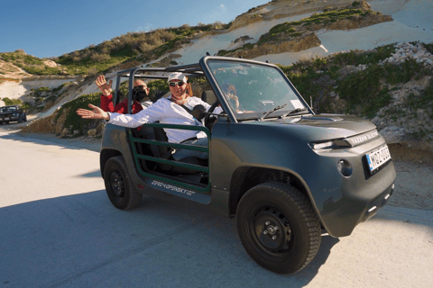 De Malta: Passeio guiado em Gozo com um E-Jeep autônomoDe Malta: tour guiado de jipe elétrico autônomo em Gozo