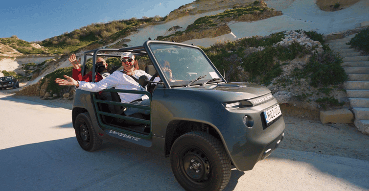 Från Malta: Självkörande E-Jeep på guidad tur i Gozo