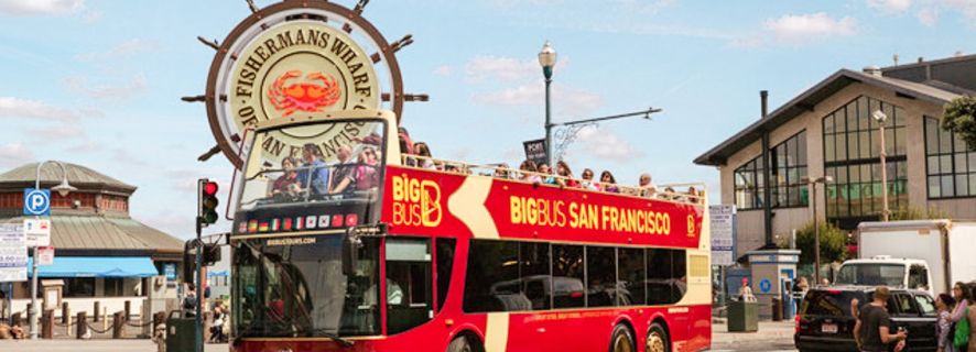 San Francisco: Hop-On Hop-Off Bus & Golden Gate Bay Cruise