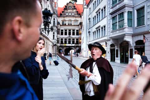 Dresden: The Original Night Watchman Tour in Lantern Light