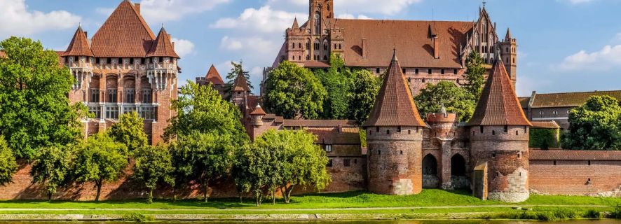 Da Danzica: tour del castello di Malbork di mezza giornata con audioguida
