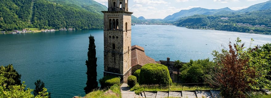 Depuis Lugano : Croisière sur le lac de Lugano jusqu'à Morcote et visites touristiques