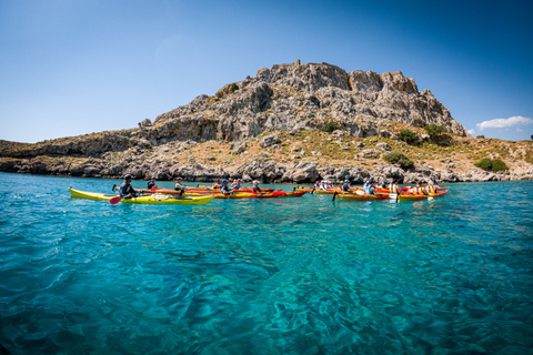 Rhodos: Seekajak-Abenteuer zum roten SandstrandSeekajaktour Red Sand Beach (Die Südpiraten-Route)