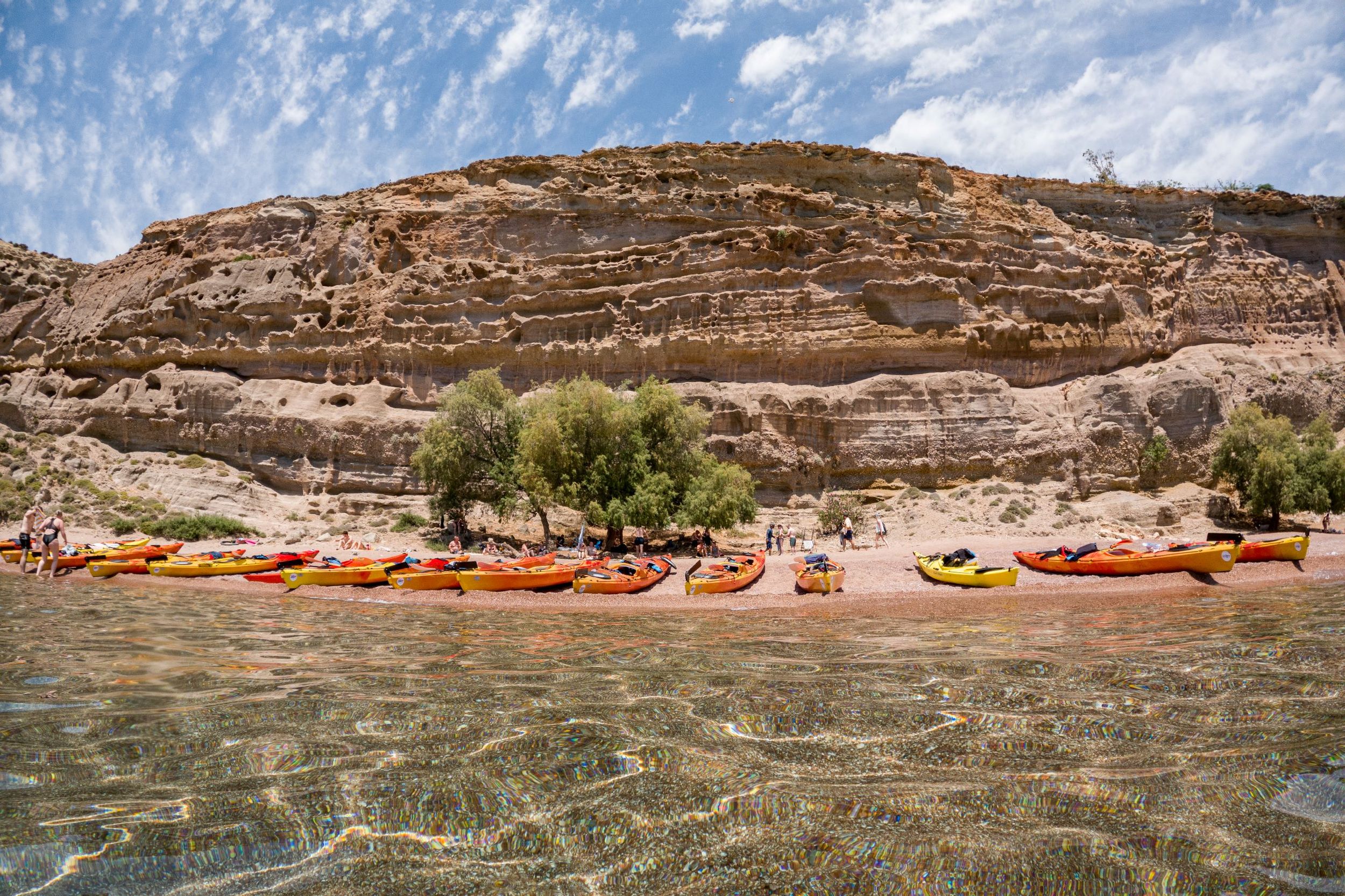 Rhodos: Seekajaktour – Der rote Sandstrand