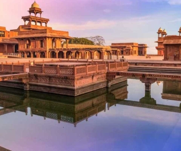 Jaipur: Overføring til Agra Via Chand Baori og Fatehpur Sikri