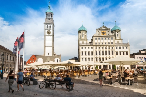Augsburg: wandeltocht met toegang tot de Fuggerei en de Gouden ZaalWandeltocht met standaardticket in het Duits