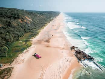 Hervey Bay nach K'gari/Fraser Island 2-Tages Tour (Beach House)