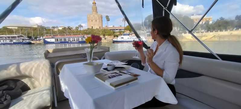 Seville: Exclusive River Boat Tour with Tapas