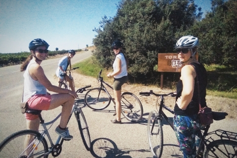 Desde Sitges: Tour en bicicleta con visita a bodega y degustación