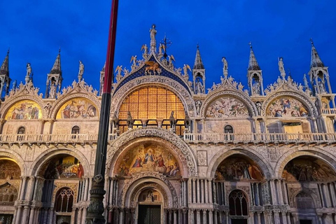 Venise : visite guidée nocturne à pied et basilique Saint-Marc